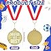 Quelay 30 Pcs 2'' Gold Awards Medals Bulk Winner Medals with Neck Ribbons Encourage Team Participation for Adults Trophy Award Prize Gift Competitions Graduation Party(You're the Best)
