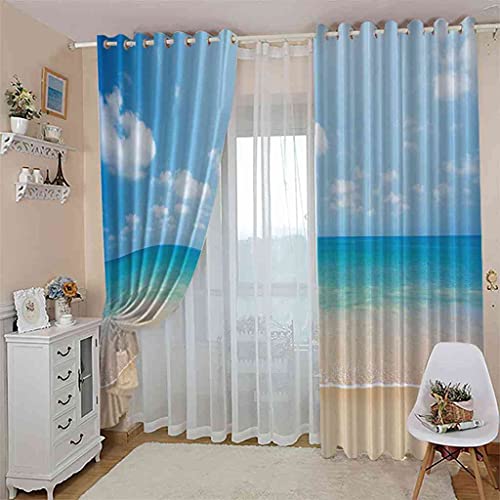 Rideaux à oeillets isolant thermique 264x242 cm en polyester pour salon - 4