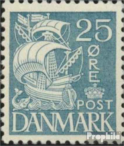Sellos de Dinamarca 1933 Caravel MNH barcos navegación Prophila 204I coleccionistas