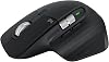 Logitech MX Master 3S - Mouse inalámbrico de alto rendimiento con desplazamiento ultra rápido, ergonómico, 8K DPI, funciona en vidrio, clics silenciosos, USB-C, Bluetooth, Windows, Linux, Chrome (Negro) (Renovado) 1