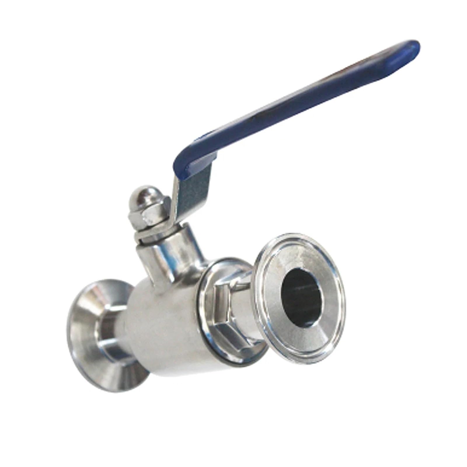JNURGWLYH 3/4" 19mm 1" 25mm 32mm 304 Stainless Steel Ball Valve 2-Way 1.5" Tri Clamp Ferrule Type(OD 32mm)