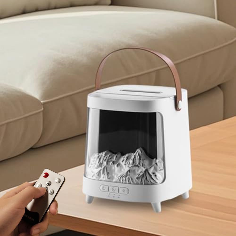 Umidificatore a fiamma diffusore di aromi 7 colori luce silenzioso telecomando per la casa ufficio camera da letto soggiorno meditazione