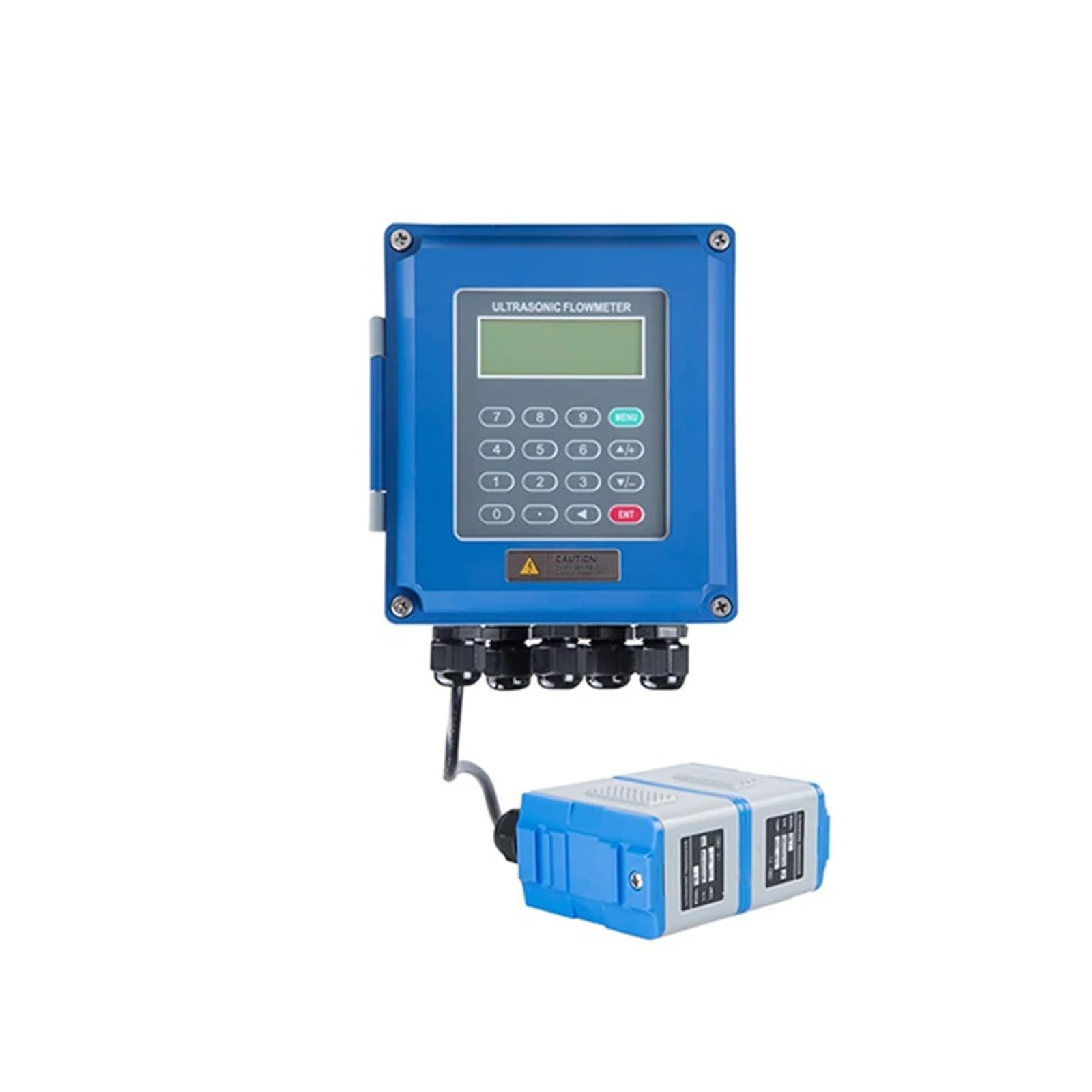 MKHJKIOII Digital Ultrasonic Flowmeter Industrial Separate Fixed Water Flow Meter Sensor JUF-2000B