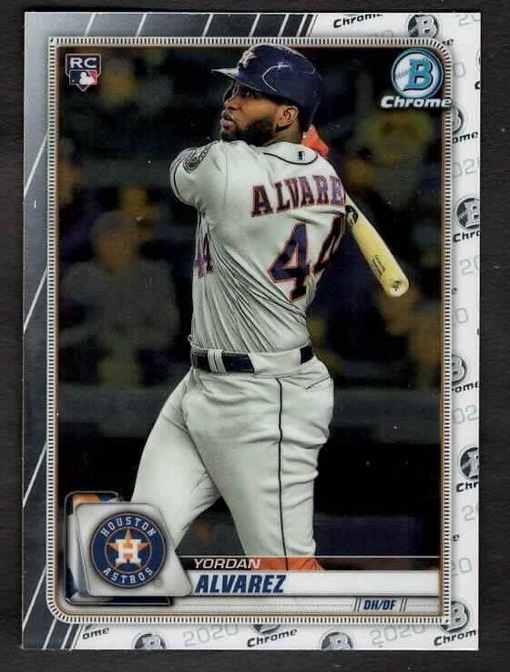 Generic 2020 Yordan Alvarez Topps Bowman Chrome Baseball Rookie RC Houston #25, BLUE