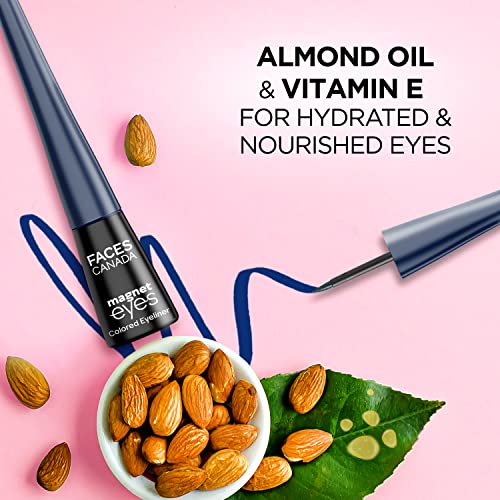 Image of FACESCANADA Magneteyes Color Eyeliner Gel - Dazzling Blue,4 Ml|Glossy Finish|24Hr Long-Lasting|Waterproof|Smudgeproof|Precise Application|Intense Color Payoff|Almond Extract & Vitamin E (Pack of 2)
