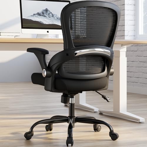 TRALT Office Chair - Ergonomic Office Chair with Back Support, Home Office Desk Chairs, 330lbs Wide Seat Big and Tall Office Chairs, Comfy Desk Chair for Work, Study, Office, Gaming (Black)