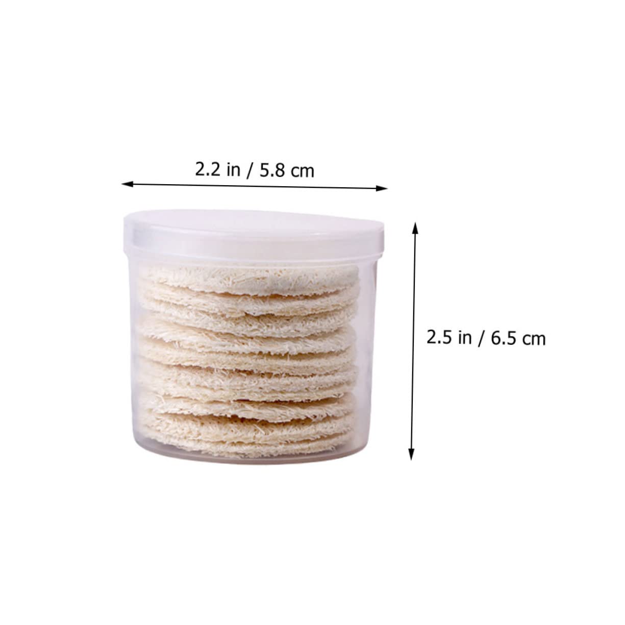 Didiseaon Makeup Remover 10pcs Natural Exfoliating Facial Cleansing Pads Face Accessories for Gentle Makeup Removal