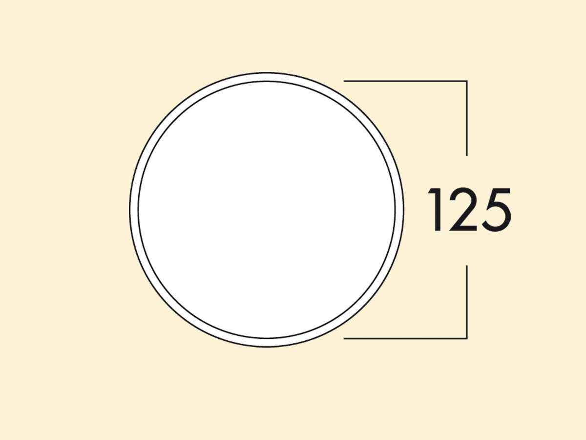 Naber Klima-E 125 Mauerkasten weiß Edelstahl