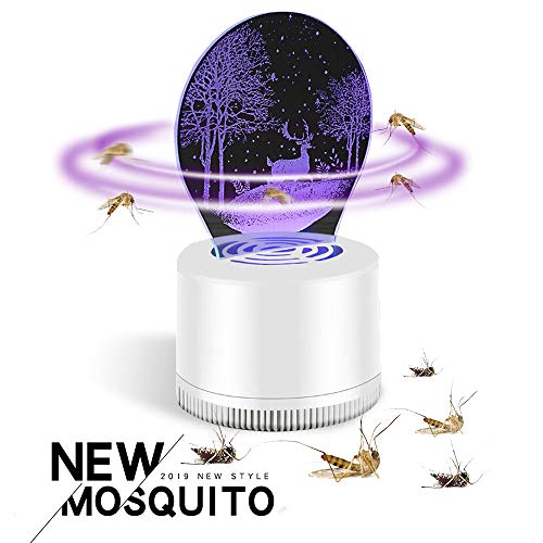 Preisvergleich Produktbild DryMartine 3D Moskito Lampe,LED Insektenvernichter Effiziente leise Inhalationsmücke,Geeignet für Schwangere Baby etc.