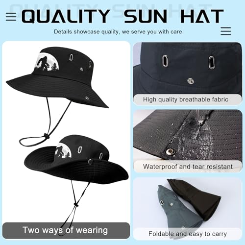 Bucket Hats para hombre sombrero para sol de ala ancha miniatura 2