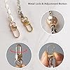 SSyang Metall Kette Trageriemen,120cm,Handtaschenkette mit Schnallen,Handtaschenkette aus Metall und Leder,Crossbody-Taschenkette aus Metall,Für Umhängetasche,Umhängetasche,Handtasche(Gold) #2