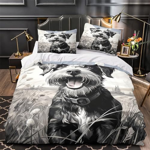 Parure de lit Terrier avec housse de couette et taies d'oreiller - 4