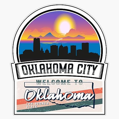 Magnet Oklahoma City Welcome To Oklahoma The Sooner State Oklahoma State And Cities Series -25 Magnet Vinyl Decal Sticker 5