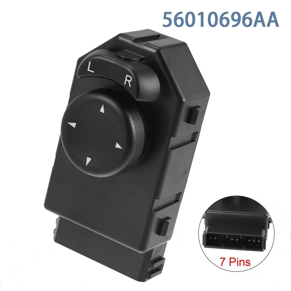 Perilla del Interruptor del Espejo Lateral del automóvil, para Jeep, para Liberty 2004 2005 2006 2007 56010696AA Interruptor eléctrico para Espejo retrovisor