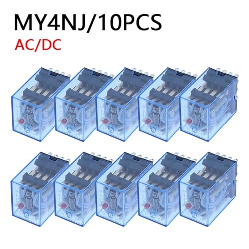 Relé electromagnético de 14 pines mini relé intermedio pack de 10 unidades 2