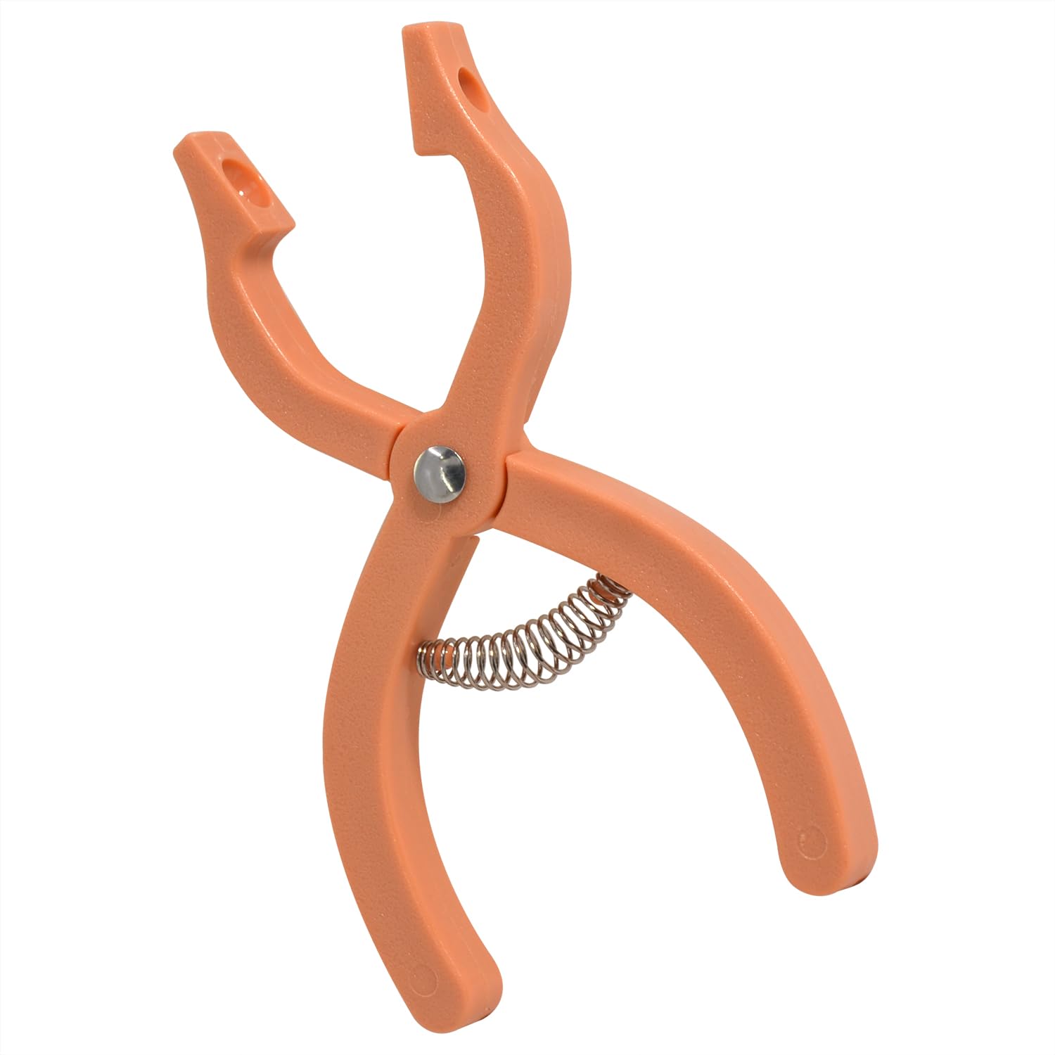 UPTTHOW Safety Eyes Jig Pliers Auxiliary Tool for Attaching Doll Eyes and Noses for Amigurumi and Crochet, DIY Craft Install Accessories Supplies for Stuffed Animals, Orange