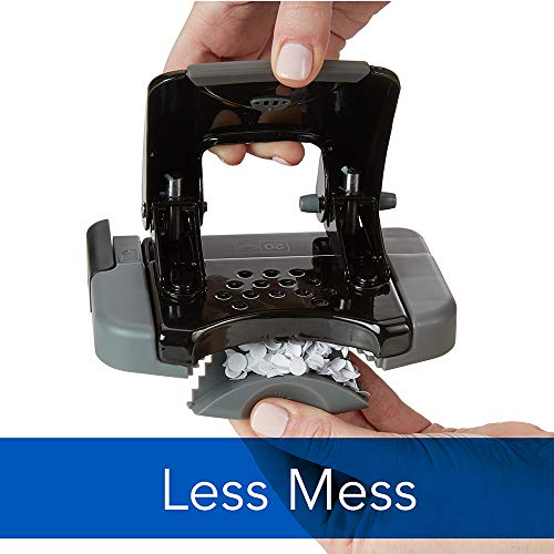 Image of Swingline 2 Hole Punch, Hole Puncher, SmartTouch with Edge Guide, 20 Sheet Punch Capacity, Low Force Required, Black /Gray, 6 Pack (74135CS)