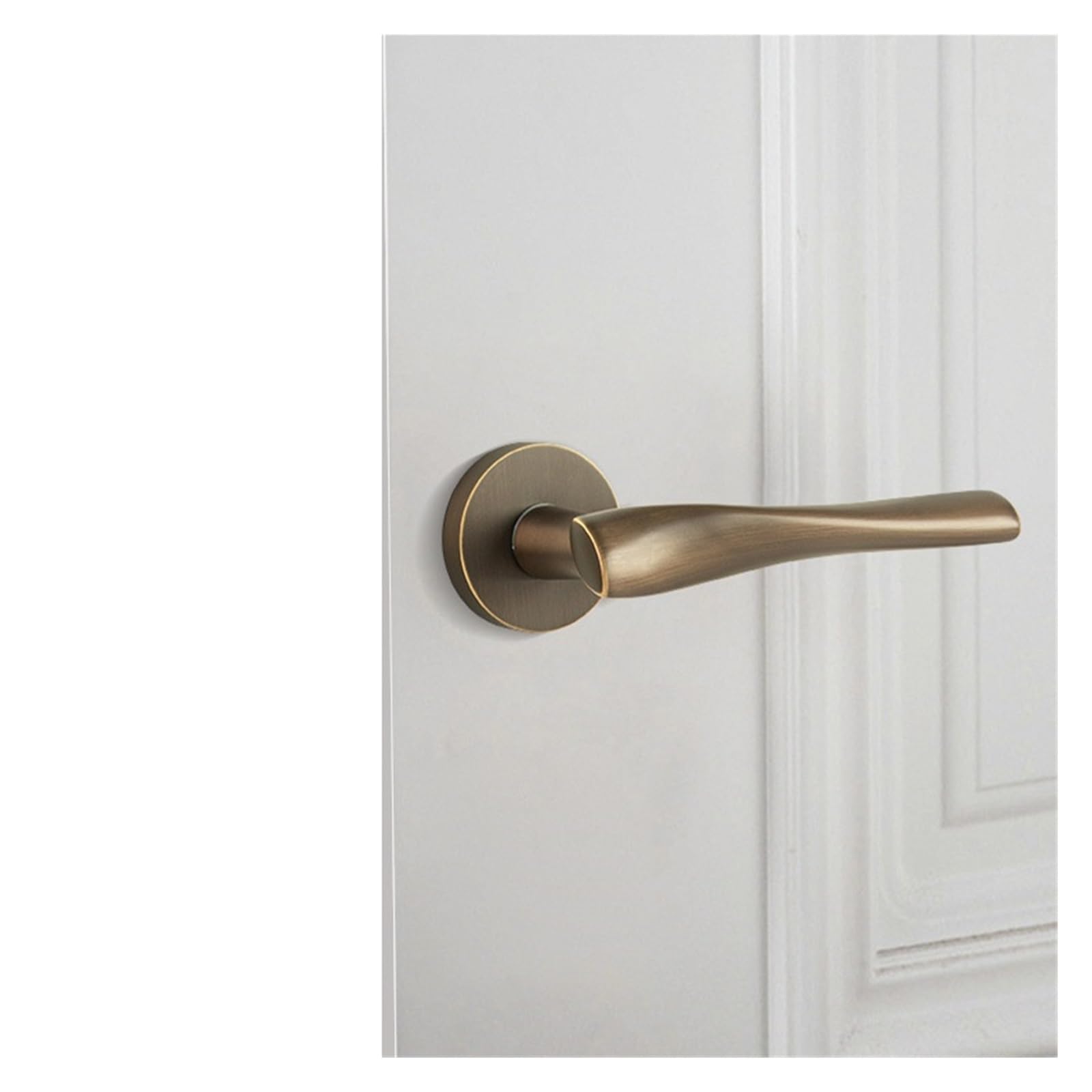Serrure de porte invisible style américain bronze café pour maison