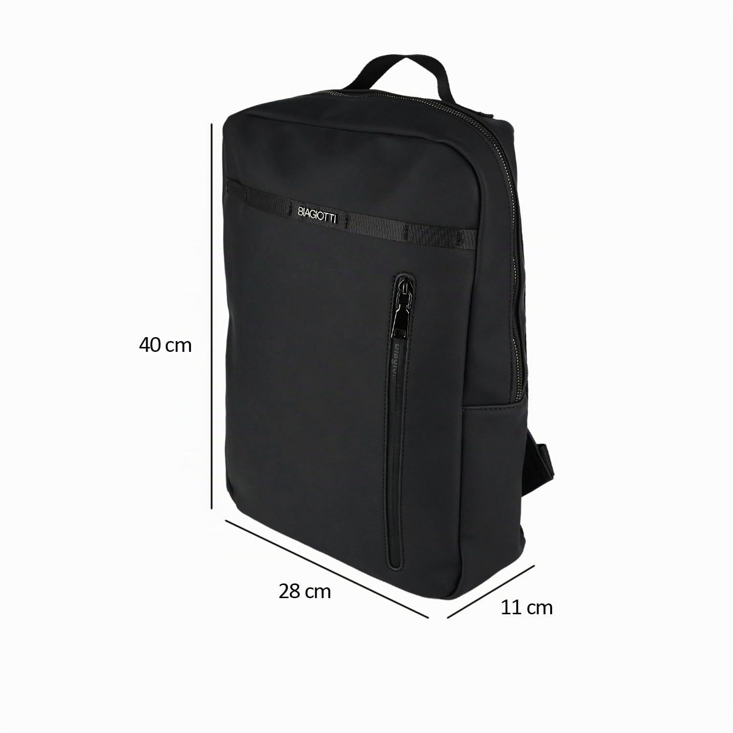 Biagiotti Uomo Set 3 pezzi con Zaino porta PC, Pochette e Borsello Uomo, In PU Impermeabile, Casual Elegante
