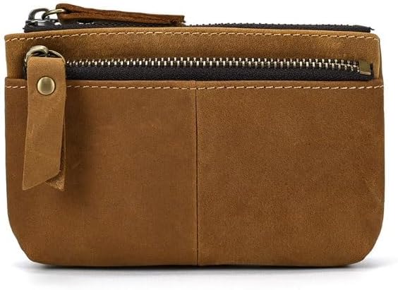 Retro Longstyle Wallet Men's Genuine Leather Vertical Casual Money Clip(Style1)