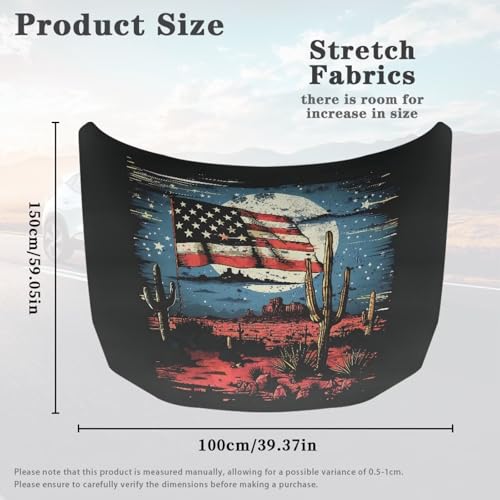 Image of Heavy Duty SUV Car Cover,with Cactus American Flag Print an All-Weather,Waterproof Car Cover for Indoor & Outdoor Use