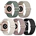 EOMTAM 5 Pack Stretchy Nylon Compatible for Apple Watch Band 38mm 40mm 41mm 42mm 44mm 45mm Women Men,Elastic Cloth Sport Wristbands Solo Loop for iWatch Series 8 7 6 SE 5 4 3(38/40/41MM,Starlight)
