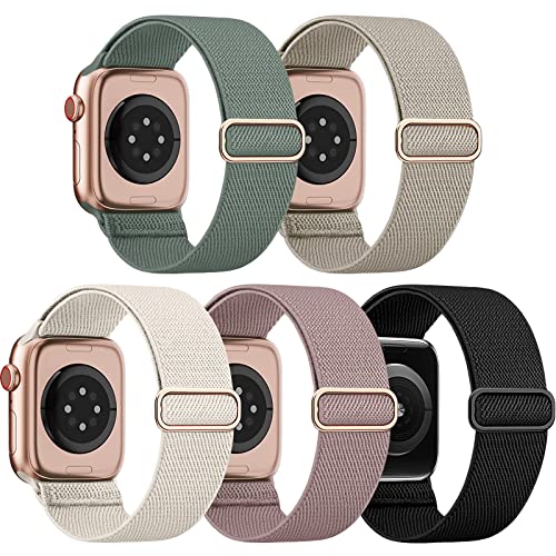 EOMTAM-5-Pack-Stretchy-Nylon-Compatible-for-Apple-Watch-Ultra-21-Band-38mm-40mm-41mm-42mm-44mm-45mm-49mm-Women-MenElastic-Cloth-Sport-Wristbands-Solo-Loop-for-iWatch-Series-9-8-SE-7-6-5-4-3 51m4AFwFAZL