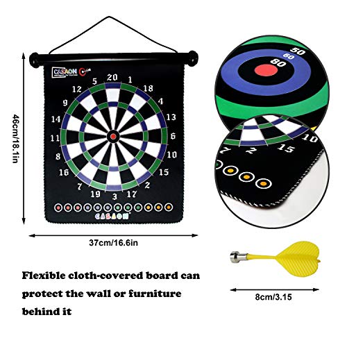Magnetic Dart Board Game With 12Pcs Magnetic Darts, Indoor Outdoor Dart Game Toy Gift For Kids Ages 6 7 8 9 10 11 12 Year Old #TOP3