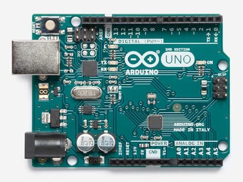 Arduino Uno Rev3 SMD [A000073] Microcontroller Board - ATmega328P, 16MHz, 32KB Flash, USB & PWM Support, Ideal for DIY Projects, STEM Learning, Robotics, and Prototyping