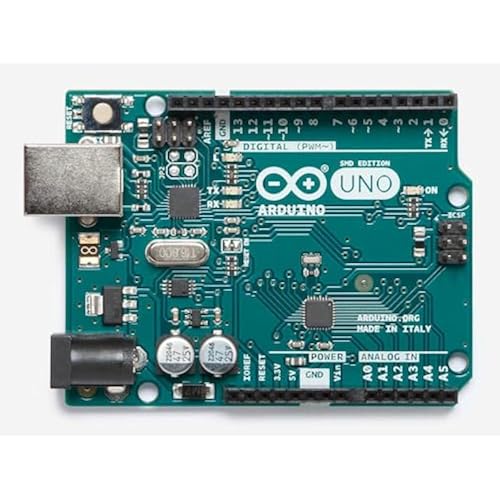 Arduino Uno Rev3 SMD [A000073] Microcontroller Board - ATmega328P, 16MHz, 32KB Flash, USB & PWM Support, Ideal for DIY Projects, STEM Learning, Robotics, and Prototyping