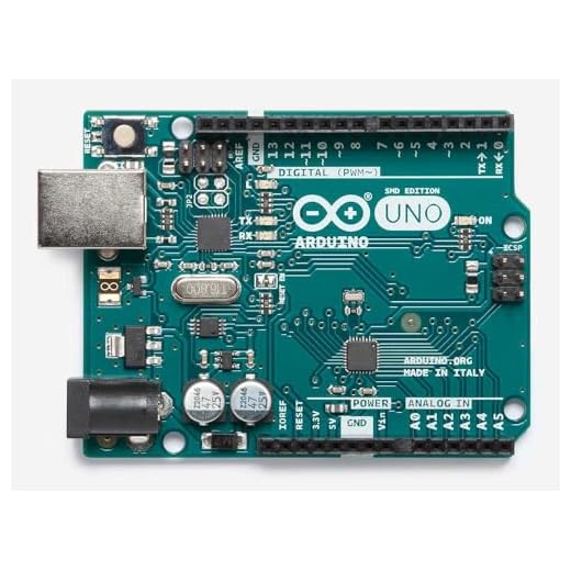 Arduino Uno Rev3 SMD [A000073] - Scheda di sviluppo con microcontrollore ATmega328P, versione SMD, ideale per progetti elettronici, robotica, automazione e applicazioni fai da te con Arduino IDE.