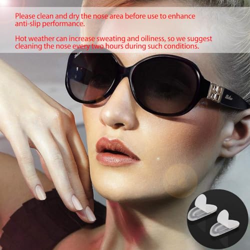 Askilt ENP01C Eyeglass Nose Pads, Adhesive Anti-Slip Nose Pads, Soft Silicone Nose Pad Cushion For Glasses, Eyeglasses thumb #6
