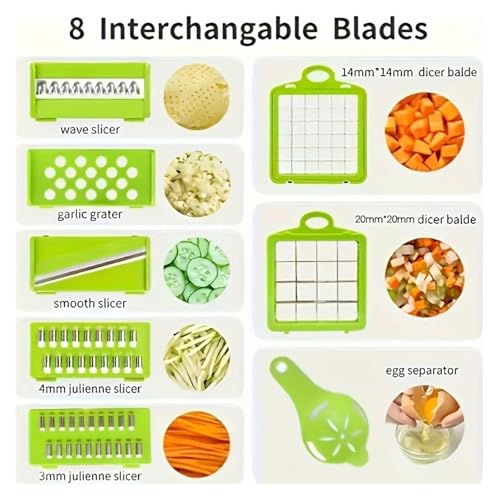 Cortador manual 16 en 1 para vegetales con contenedor miniatura 4