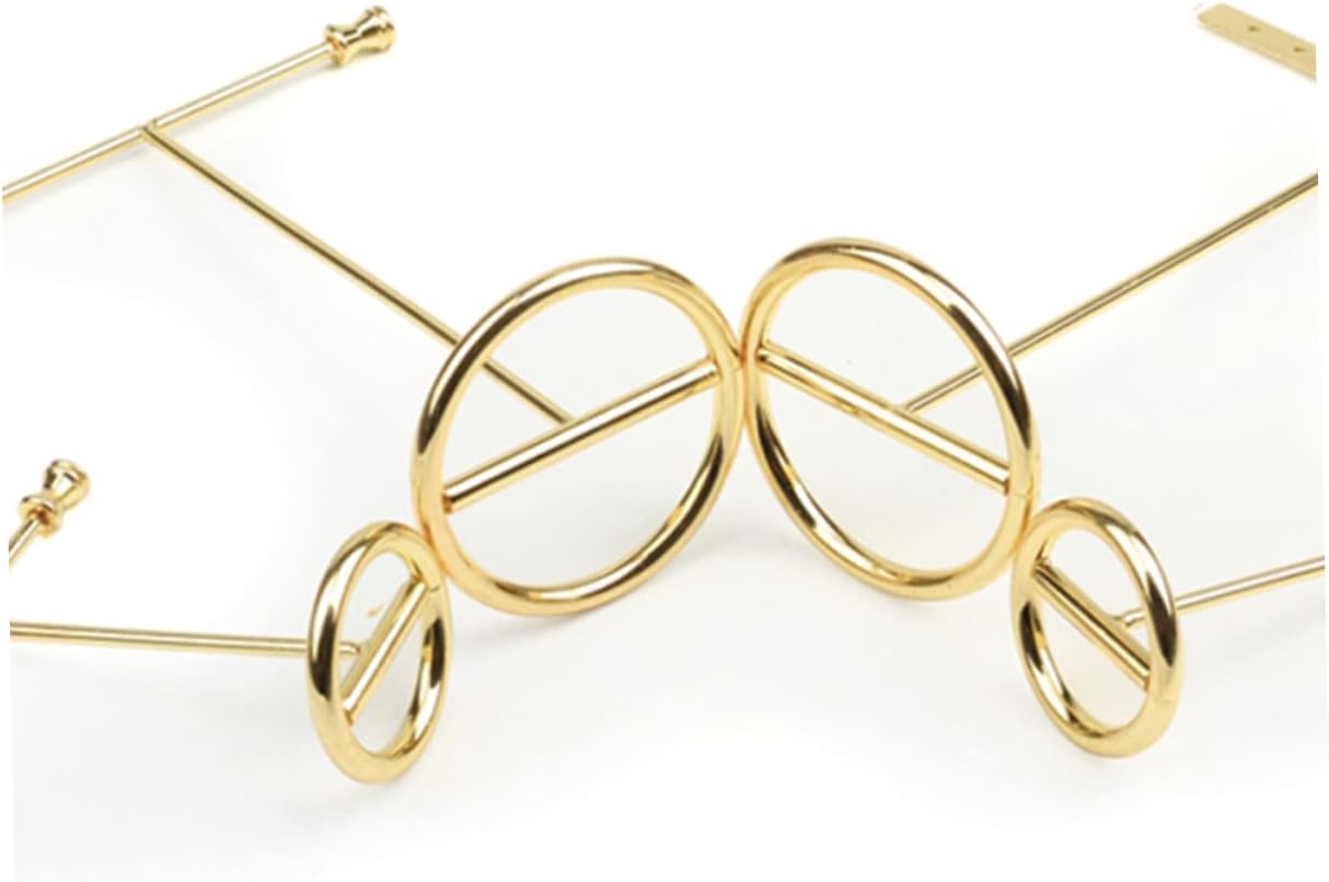 3pcs Jewelry Necklace T-shape Jewelry Organizer Ornaments Rack Earring Hanging Organizer Bracelet Display Stand Stud Earrings Metal Earring Holder Nordic Jewelry Rack (Goldenx2pcs 8*8.8CMx2pcs)