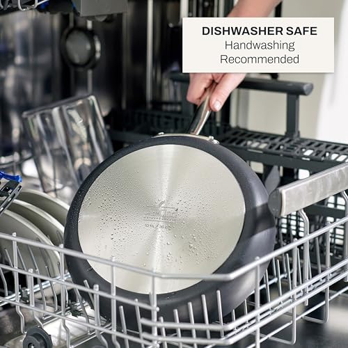 Image of All-Clad HA1 Hard Anodized Non Stick Fry Pan Set 2 Piece, 8, 10 Inch, Induction, Oven Broiler Safe 500F, Pots and Pans Set, Kitchen Frying Pans, Skillets, Premium Cookware, Home, Dishwasher Safe Black