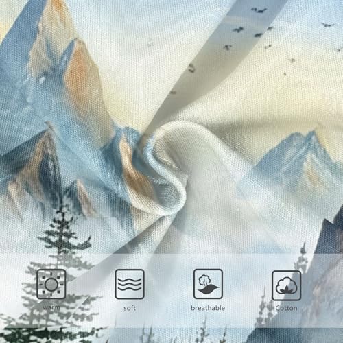 Pattern Toddler Underwear Floral 2t Cotton Girl Panties Cute Watercolor Landscape Painting Mountains Briefs Kids Undies3