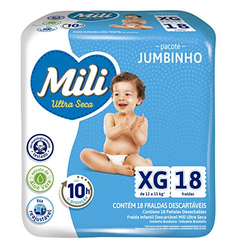 Fralda Ultra Seca Jumbinho 1X18, Mili, Xg 1 Fralda Ultra Seca Jumbinho 1X18, Mili, Xg