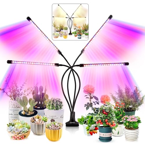 Image of HASTHIP Grow Light for Indoor Plants - Upgraded Version 80 LED Lamps with Full Spectrum & Red Blue Spectrum