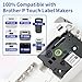 Replacement for Brother Label Tape TZe-231 TZe TZ Tape 12mm 0.47 Laminated White Label Tape Compatible with Brother P-Touch PTD210 PTD220 PTH110 PT-P710BT Label Maker, 2-Pack, VolenGo
