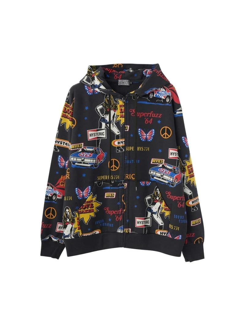 hysteric glamour ネイビー 総柄パーカー　サイズFREE Amazon.co.jp: [HYSTERIC GLAMOUR] （ヒステリックグラマー