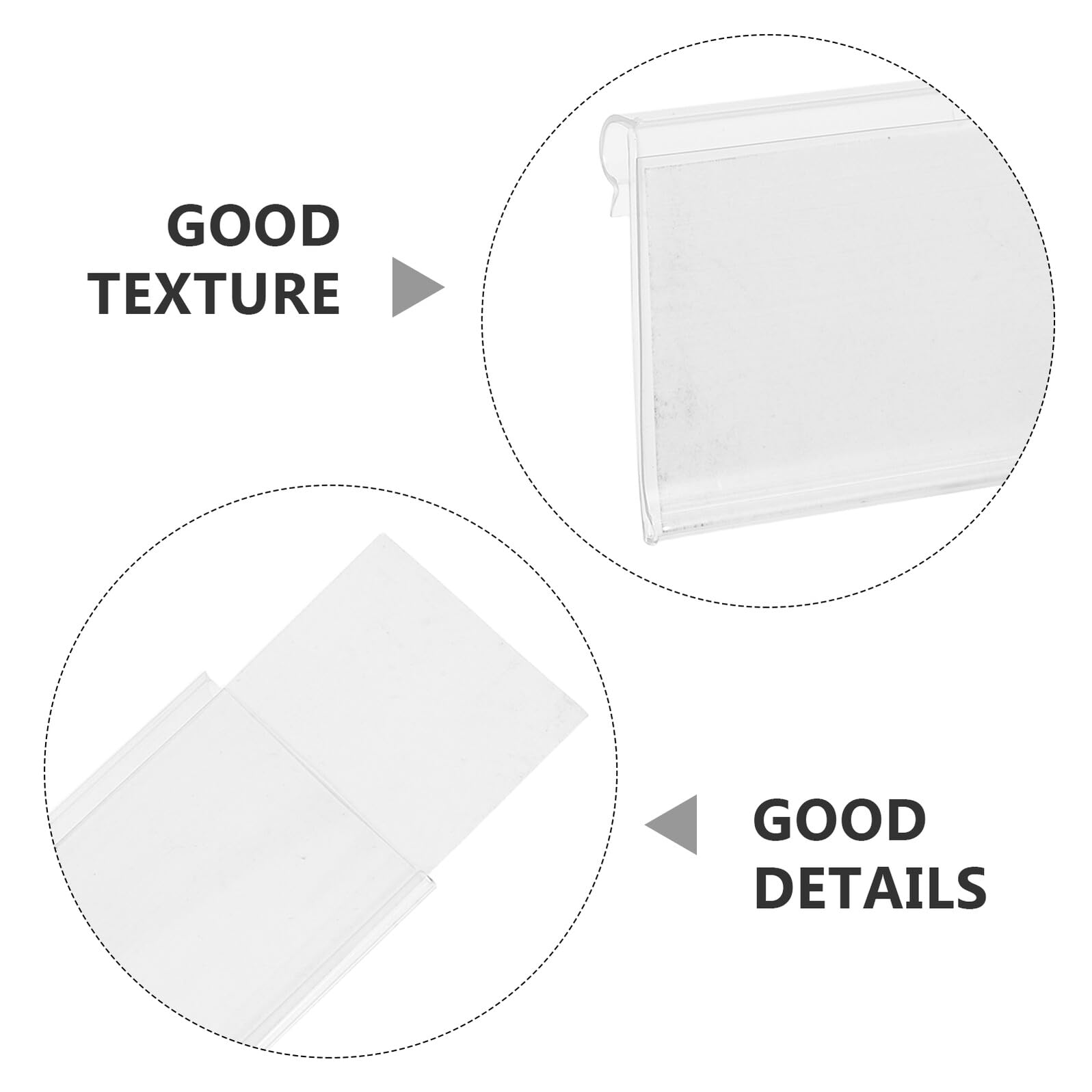 Hemobllo Lot de 100 sets de Porte-Étiquettes Transparents en Plastique 90X42 MM pour Rayonnages Métalliques avec 100 Inserts Papier pour Affichage Prix Supermarché et Organisation