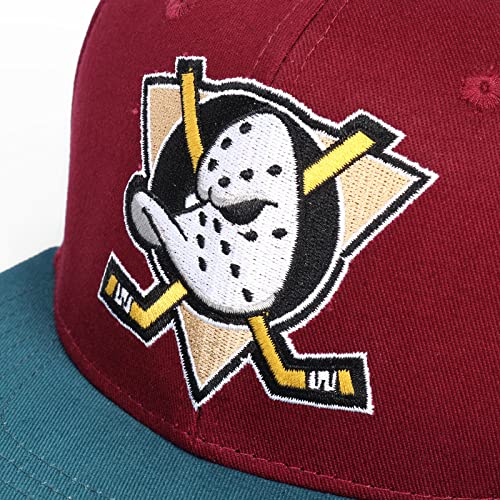 Image of TRIVINKIN Mighty Ducks hat Men's Duck hat Hockey Cap Adjustable Snapback Baseball Hat with Embroidered Logo Size (S-XL)