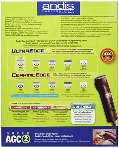 image for Andis 23280 ProClip Super 2-Speed Detachable Blade Clipper, Profession