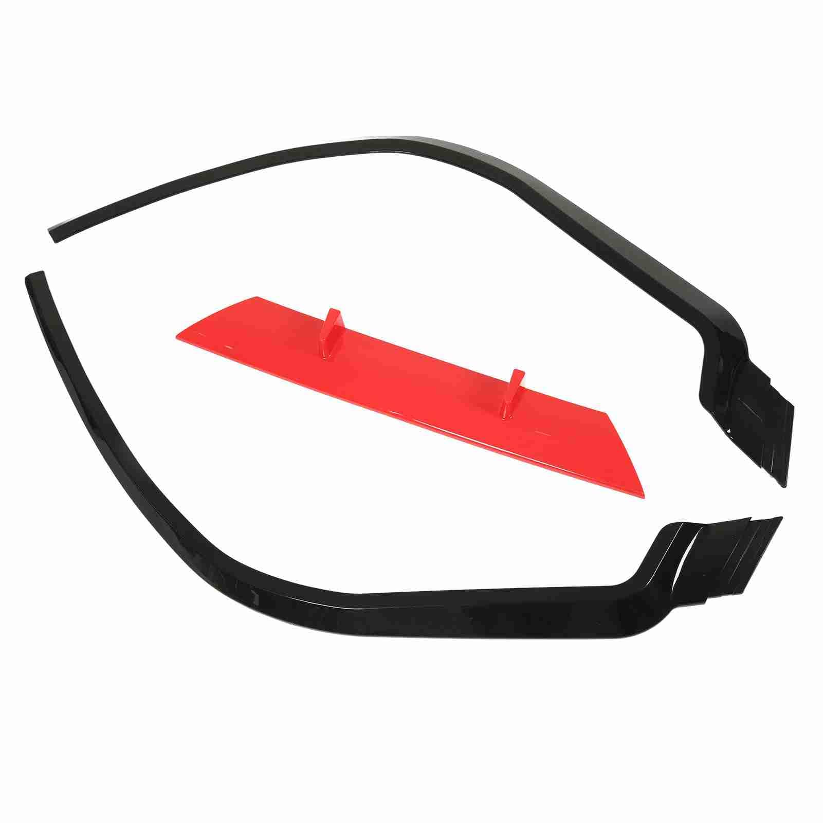 Separator nakładki przedniego zderzaka Odporny na uderzenia plastik ABS Dokładka przedniego zderzaka Splitter dla Seat Accord A3 114 cm 44,9 cala 3 szt. (Czerwony)