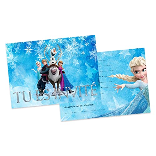 BIGADO 12 carte anniversaire DIN A6 princesse frozen pour anniversaire princesse carte invitation anniversaire et carte d invitation anniversaire fille en carte invitation anniversaire fille francais
