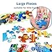 Puzzles for Kids Ages 4-6 – 2 x 60 Pieces Puzzles for Kids 3 4 5 6 7 8 Year Old – United States Puzzle & Solar System Floor Puzzle – Educational Learining Toys for Boys and Girls