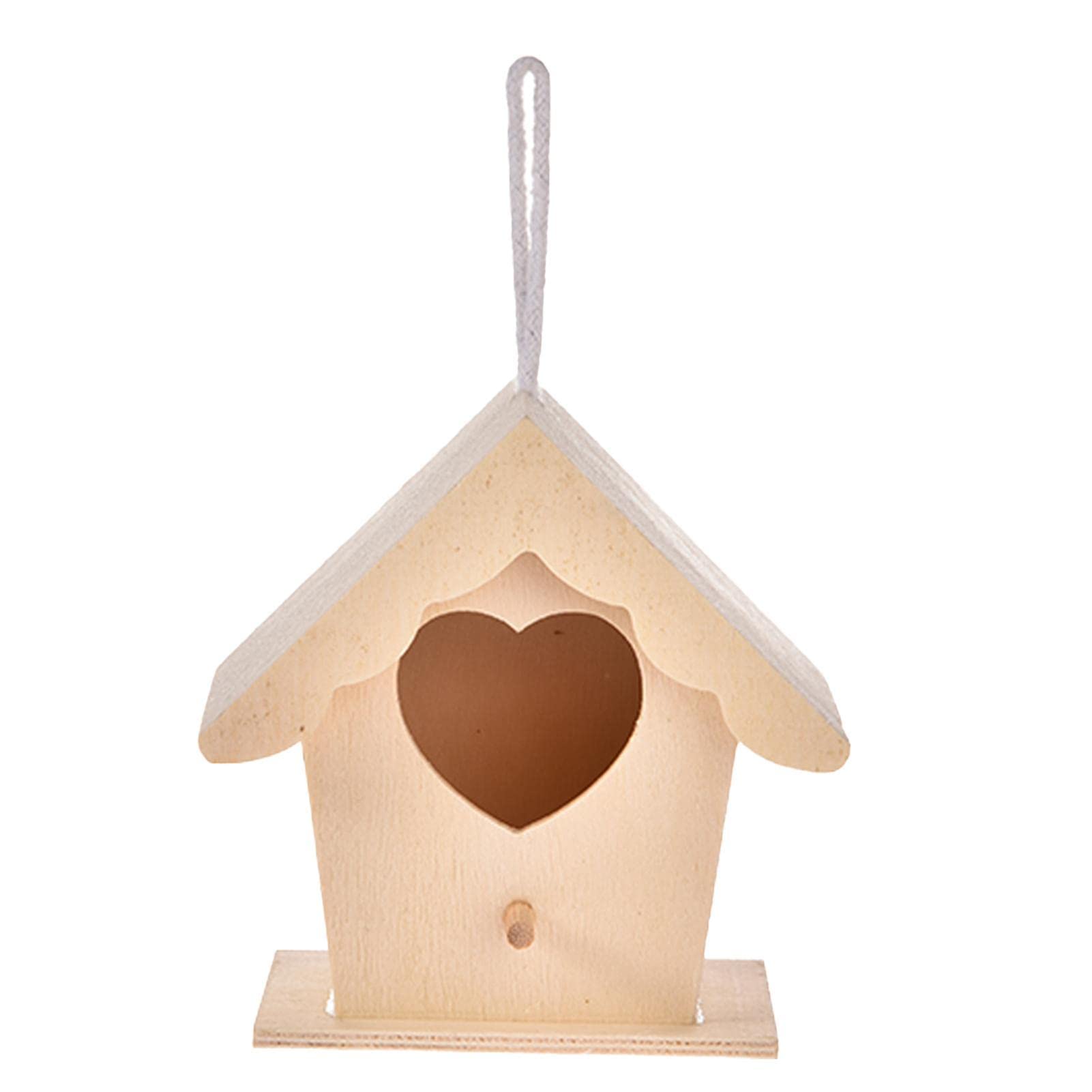 Vogelhäuser - Zedernblaues Vogelhaus - Handgemachte natürliche Vogelhütte für Hinterhof/Innenhof/Terrassendekoration, Vogelnest