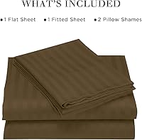 Vista 255 de HENGWEITEXT 18 Inch Cal King Sheets Deep Pocket,4 Piece Sheet Set Breathable and Cooling,Microfiber Sheet Set Deep Pocket,Wrinkle Free Shrinkage &