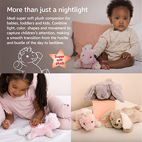 Cloud b Baby Nachtlicht Sternenprojektor | Beruhigendes Nachtlicht für Kinder | Deckenprojektor mit 3 sanften Farben & Sternbildanzeige | Automatische Abschaltung | Galaxy Licht | Ella das Einhorn