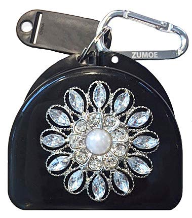 Zumoe Decorated Mouthguard Case - Crystal Waters - Black
